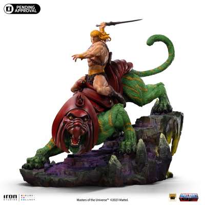 IRON STUDIOS - Master of the Universe: He-Man and Battle Cat 1:10 Scale Statue
