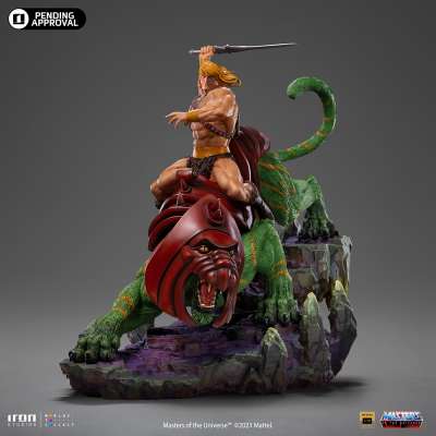 IRON STUDIOS - Master of the Universe: He-Man and Battle Cat 1:10 Scale Statue