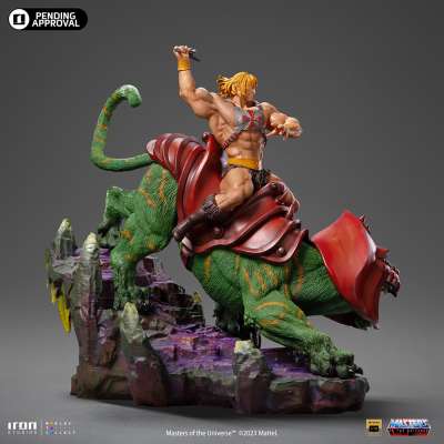 IRON STUDIOS - Master of the Universe: He-Man and Battle Cat 1:10 Scale Statue