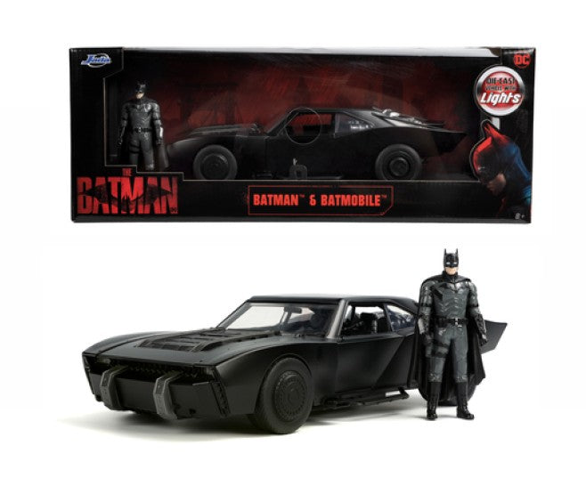 SIMBA TOYS - Dc Comics - The Batman - Dc Comics - Batman and Batmobile 1/18 Scale Set