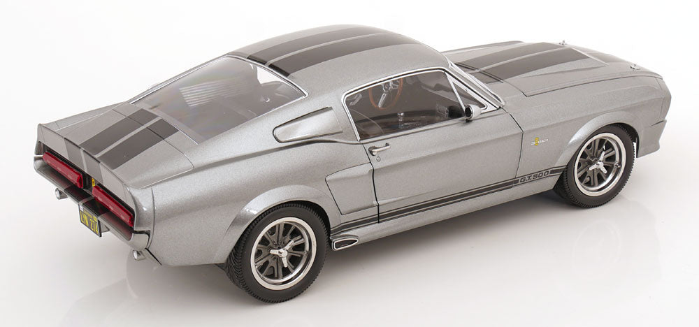 KK - FORD MUSTANG SHELBY GT500 ELEANOR 1967 GREY METALLIC & BLACK “GONE IN 60 SECONDS”  1/12