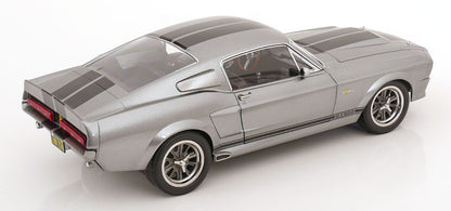 KK - FORD MUSTANG SHELBY GT500 ELEANOR 1967 GREY METALLIC & BLACK “GONE IN 60 SECONDS”  1/12