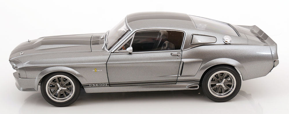 KK - FORD MUSTANG SHELBY GT500 ELEANOR 1967 GREY METALLIC & BLACK “GONE IN 60 SECONDS”  1/12