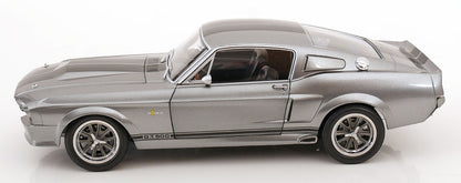 KK - FORD MUSTANG SHELBY GT500 ELEANOR 1967 GREY METALLIC & BLACK “GONE IN 60 SECONDS”  1/12