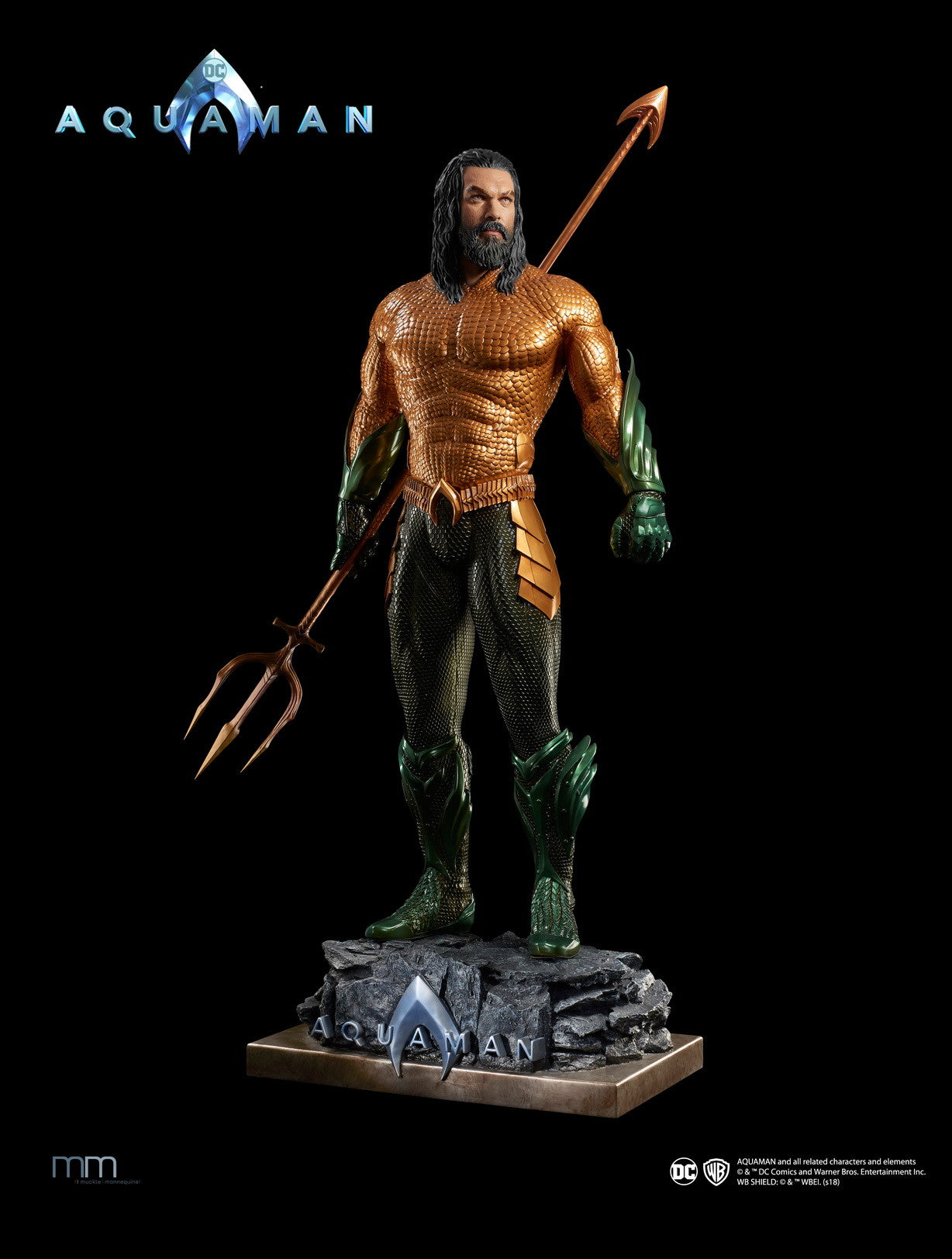 MUCKLE MANNEQUINS - Dc Comics - Aquaman Movie - Aquaman Life Sized Statue