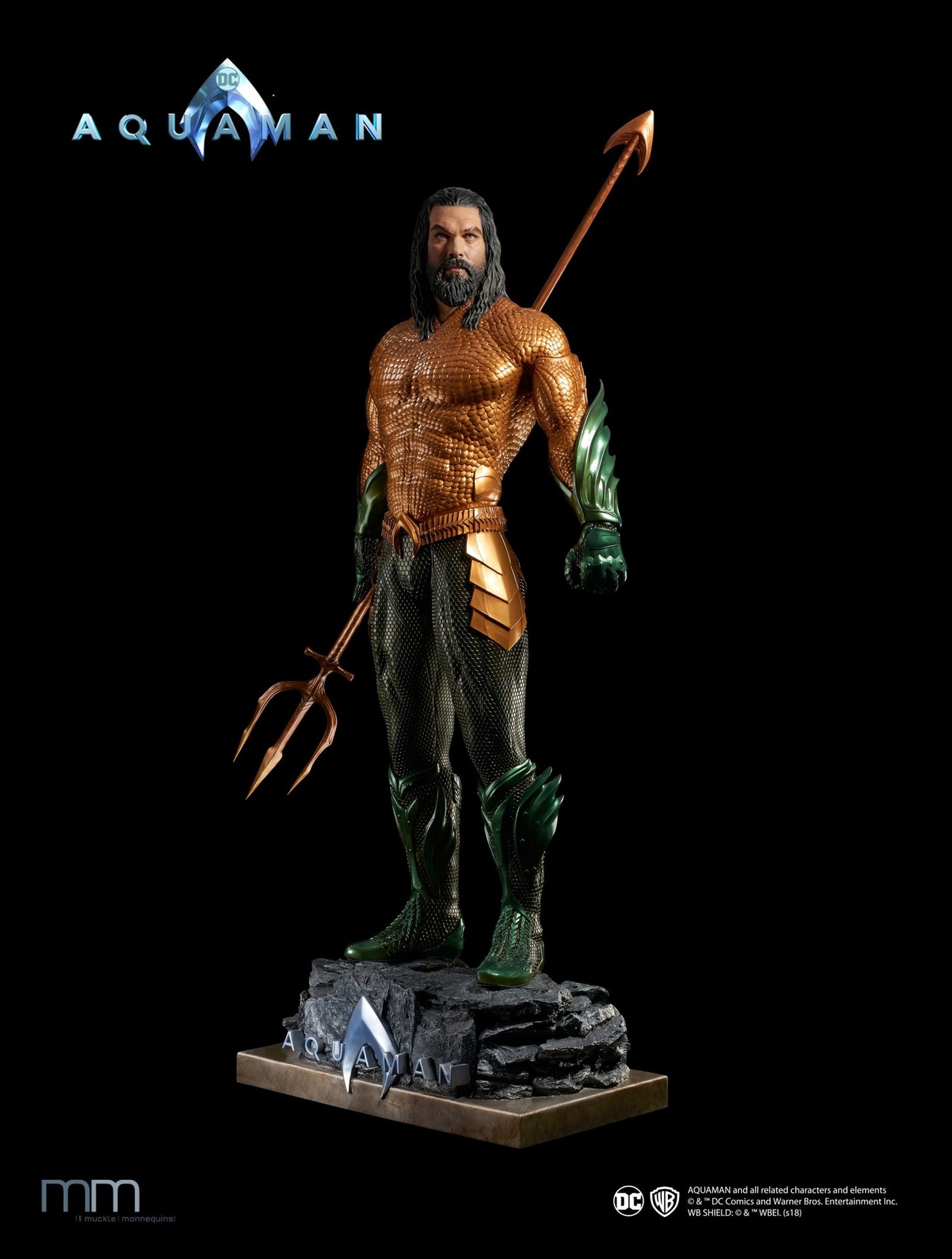 MUCKLE MANNEQUINS - Dc Comics - Aquaman Movie - Aquaman Life Sized Statue