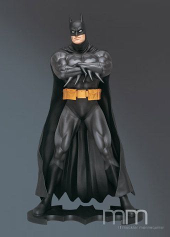 MUCKLE MANNEQUINS - Dc Comics - Classic Black Batman Life Sized Statue