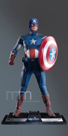MUCKLE MANNEQUINS - Marvel - Avengers - Marvel - Captain America Life Sized Statue