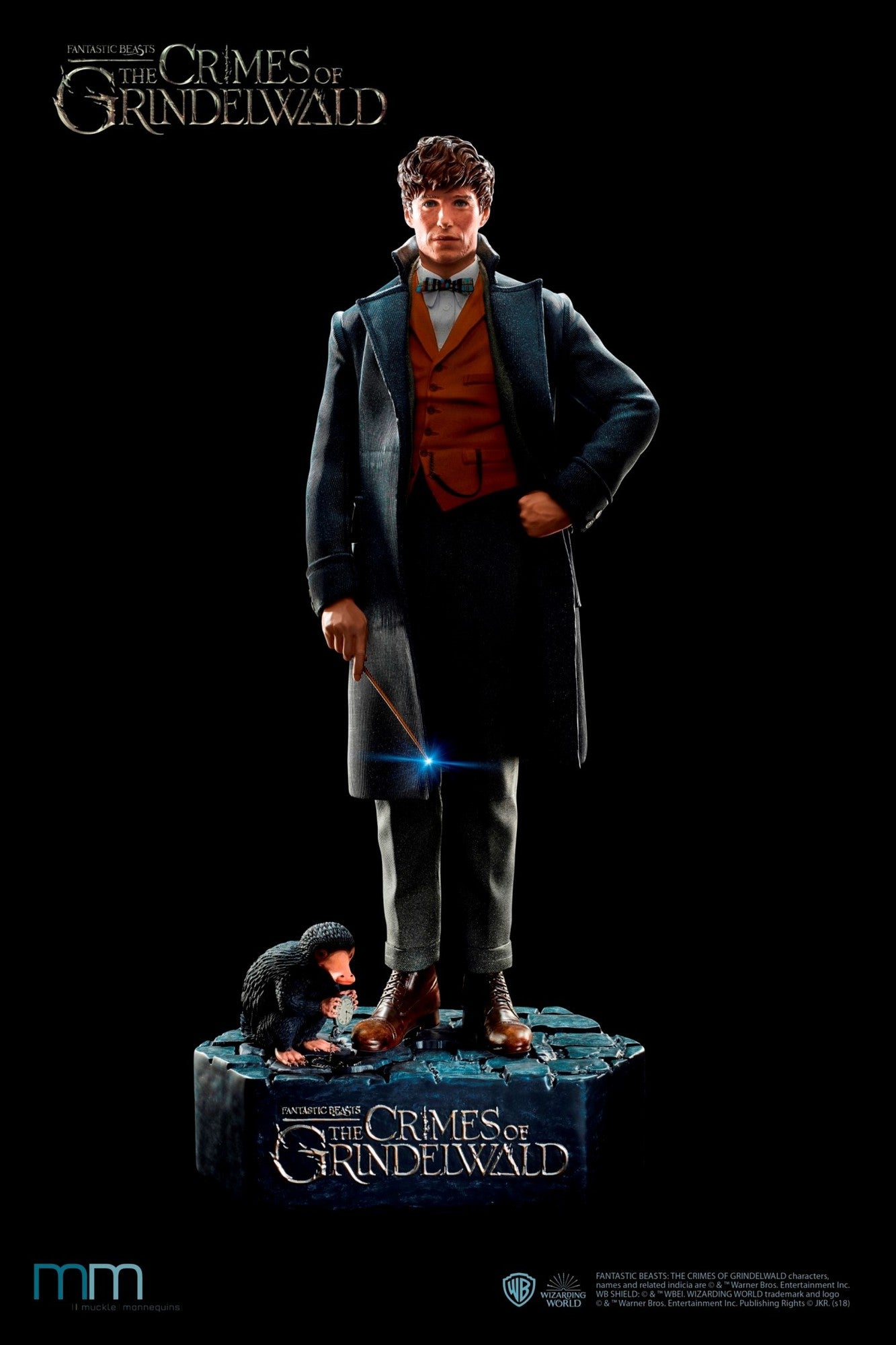 MUCKLE MANNEQUINS - Fantastic Beasts Newt with Niffler Life Sized Statue