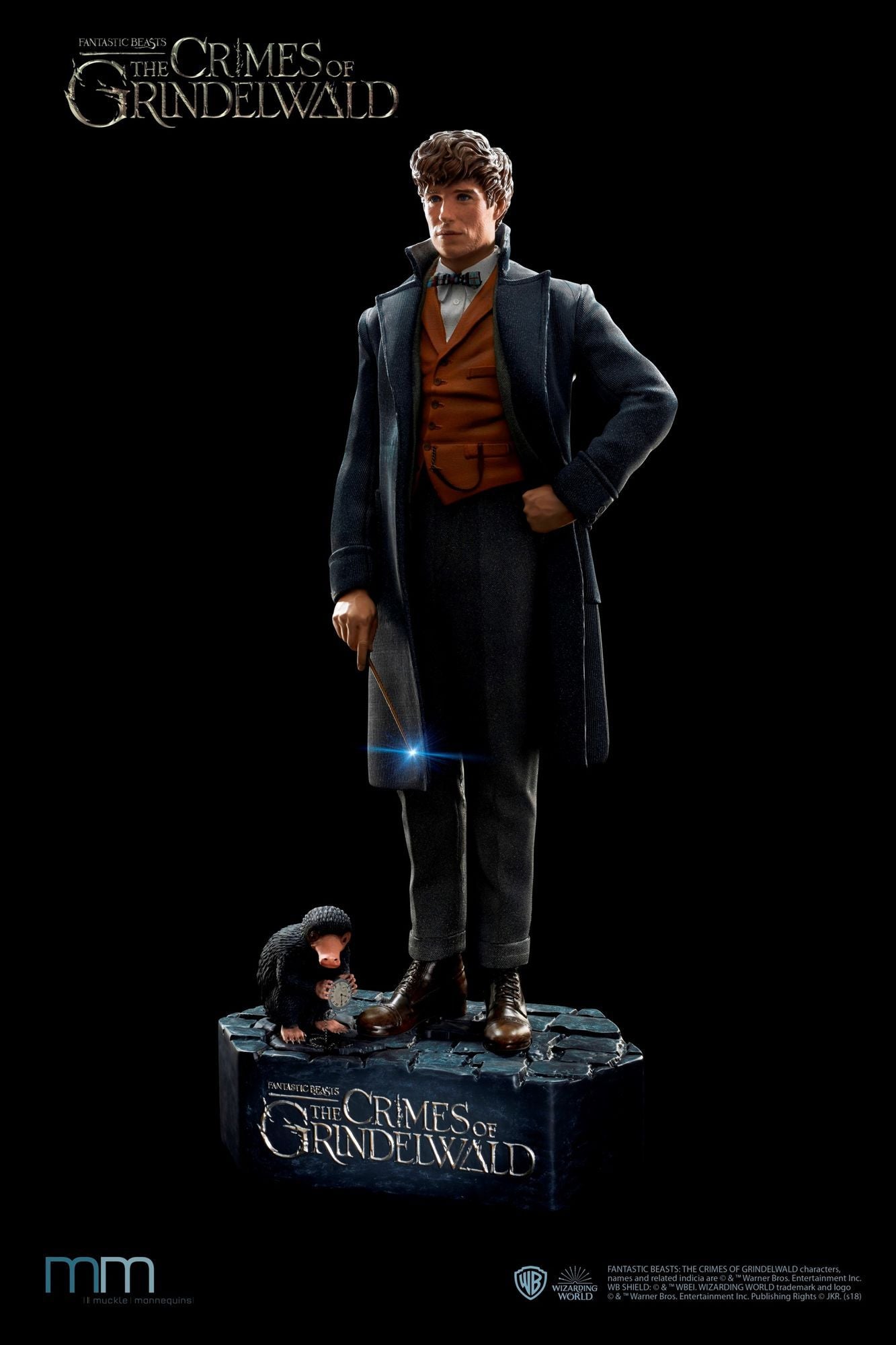 MUCKLE MANNEQUINS - Fantastic Beasts Newt with Niffler Life Sized Statue