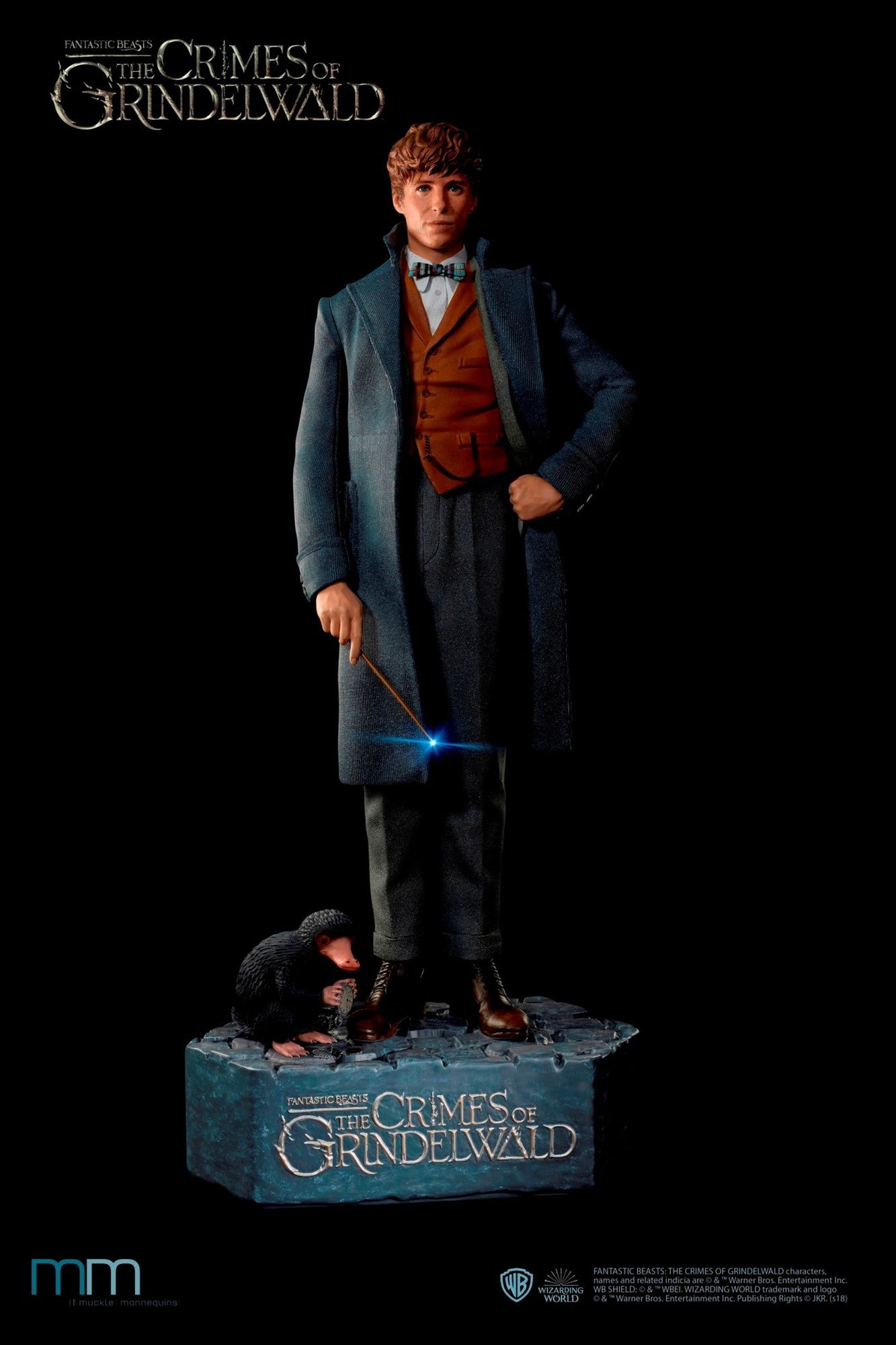 MUCKLE MANNEQUINS - Fantastic Beasts Newt with Niffler Life Sized Statue