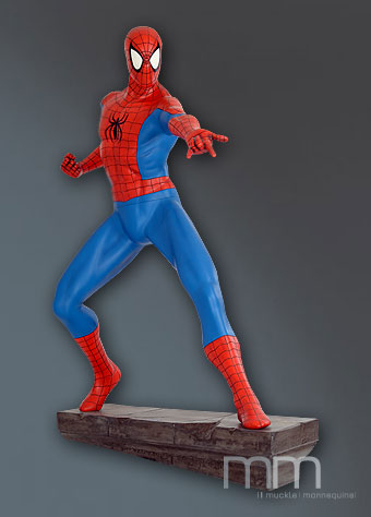 MUCKLE MANNEQUINS - Marvel - Comic Spider-Man Life Sized Statue With Stone Base