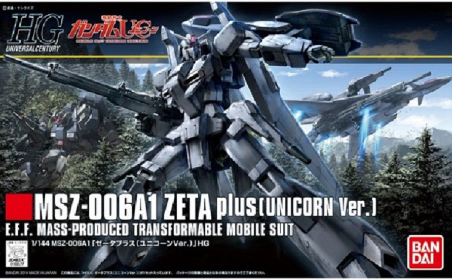 BANDAI MODEL KIT - Gunpla - HG Universal Century - MSZ-006A1 Zeta Plus [Unicorn] #182 1/144