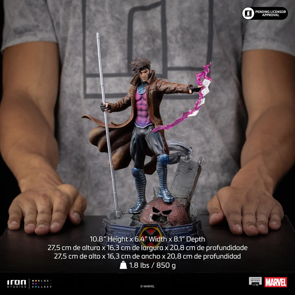 IRON STUDIOS - X-men Gambit Unleashed 1/10 Statue