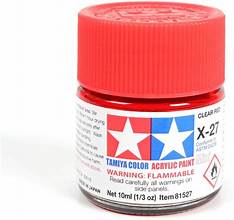 TAMIYA - Clear Red X-27