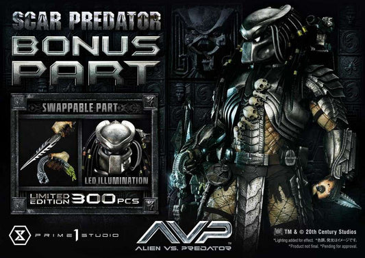 PRIME 1 - Alien vs Predator: Scar Predator Deluxe Bonus Version 1:3 Scale Statue