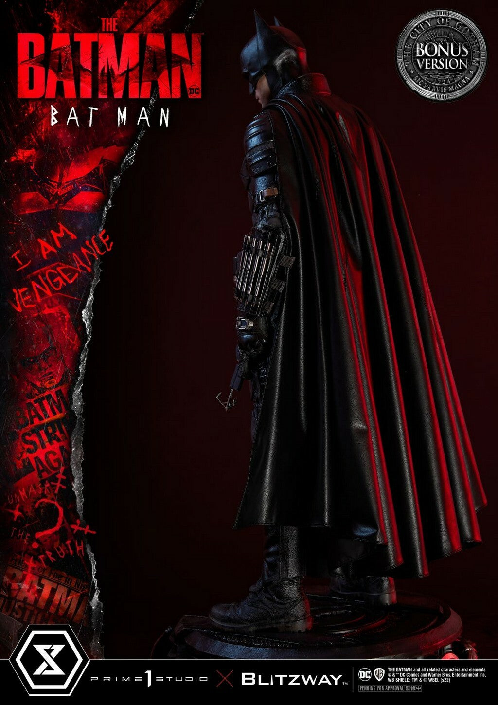 PRIME 1 STUDIOS - Dc Comics - The Batman - Dc Comics - Batman Bonus Ver 1:3 Scale Statue