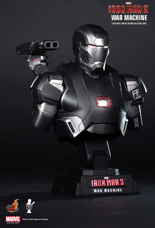 HOT TOYS - Marvel - Iron Man 3 - War Machine - 1:4 Scale Bust