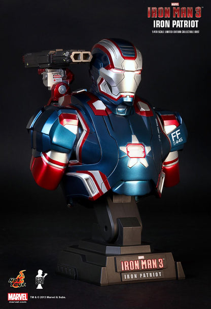 HOT TOYS - Marvel - Iron Man 3 - Iron Patriot - 1:4 Scale Bust