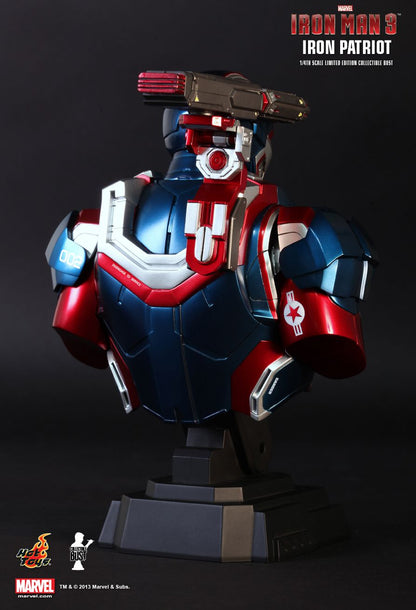 HOT TOYS - Marvel - Iron Man 3 - Iron Patriot - 1:4 Scale Bust