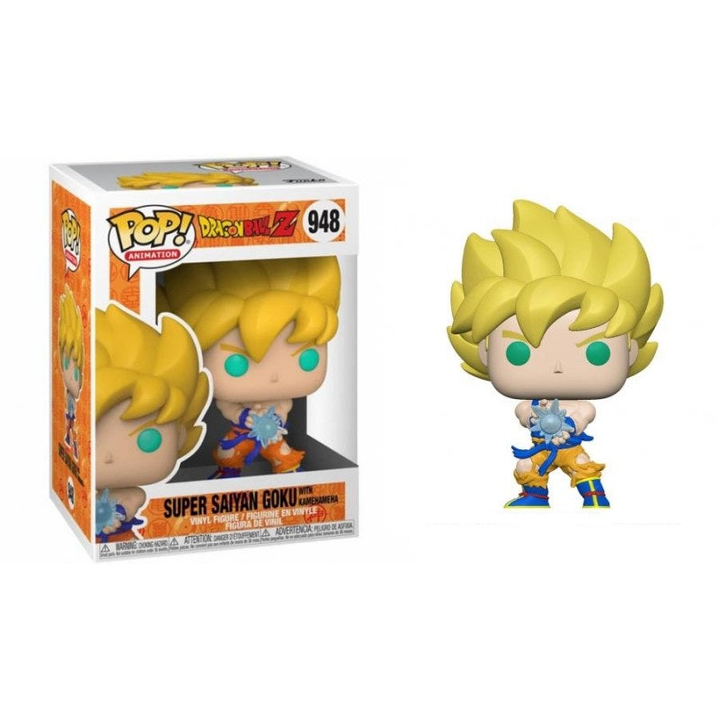 FUNKO - POP! Dragon Ball Z Animation Vinyl Figure SS Gokou with Kamehameha Wave #948