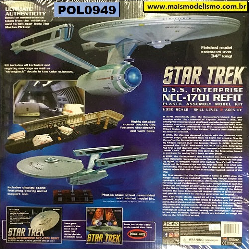 POLAR LIGHTS - Star Trek U.S.S. Enetrprise NCC-1701 Refit