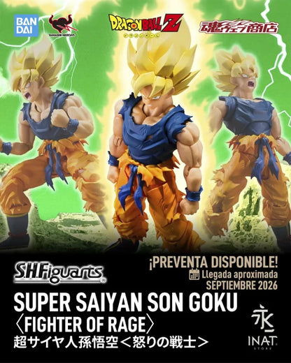 BANDAI - Dragon Ball Z Super Saiyan Son Goku Fighter Rage S.h.figuarts