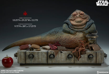 SIDESHOW - Star Wars - 12 inch Action Doll - Jabba and Thrones DeLuxe