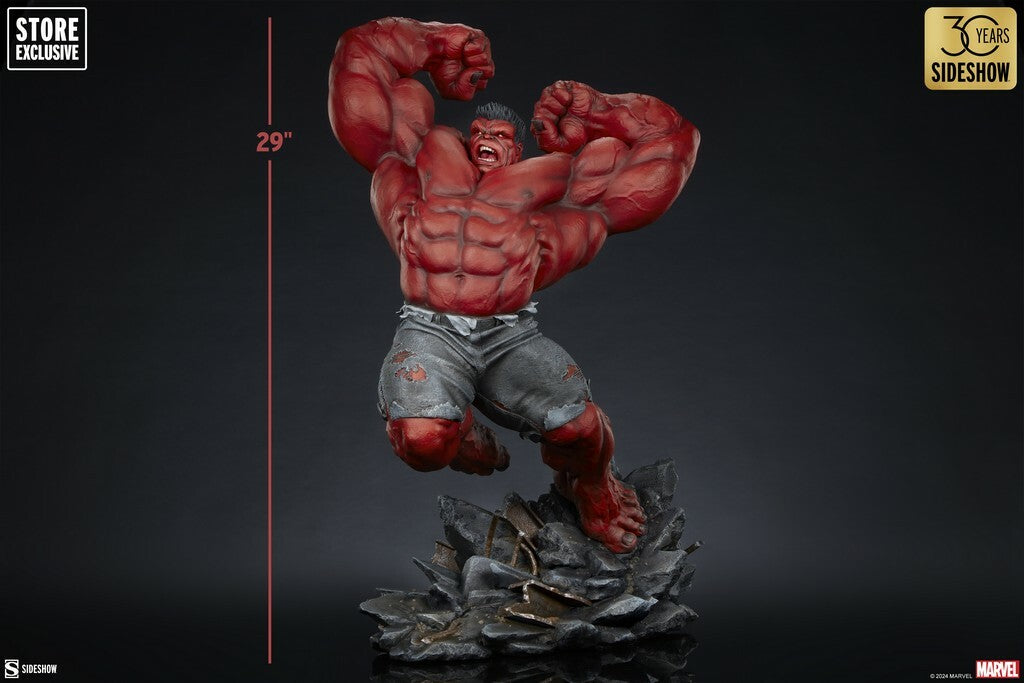 SIDESHOW - Marvel - Red Hulk Thunderbolt Ross Premium Format 1:4 Statue Store EXCLUSIVE SS3008663