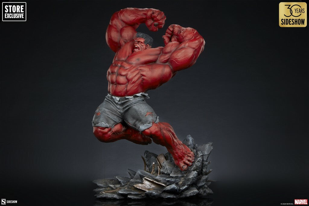 SIDESHOW - Marvel - Red Hulk Thunderbolt Ross Premium Format 1:4 Statue Store EXCLUSIVE SS3008663