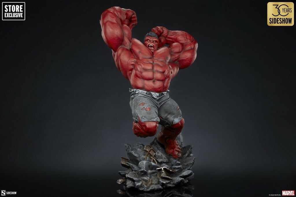 SIDESHOW - Marvel - Red Hulk Thunderbolt Ross Premium Format 1:4 Statue Store EXCLUSIVE SS3008663