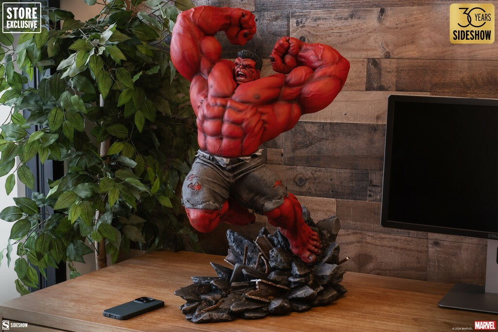 SIDESHOW - Marvel - Red Hulk Thunderbolt Ross Premium Format 1:4 Statue Store EXCLUSIVE SS3008663