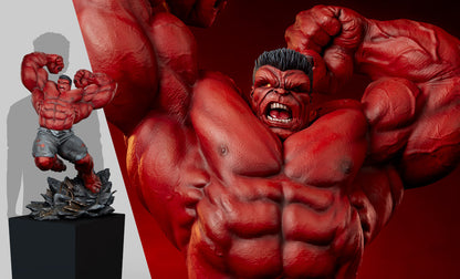 SIDESHOW - Marvel - Red Hulk Thunderbolt Ross Premium Format 1:4 Statue Store EXCLUSIVE SS3008663