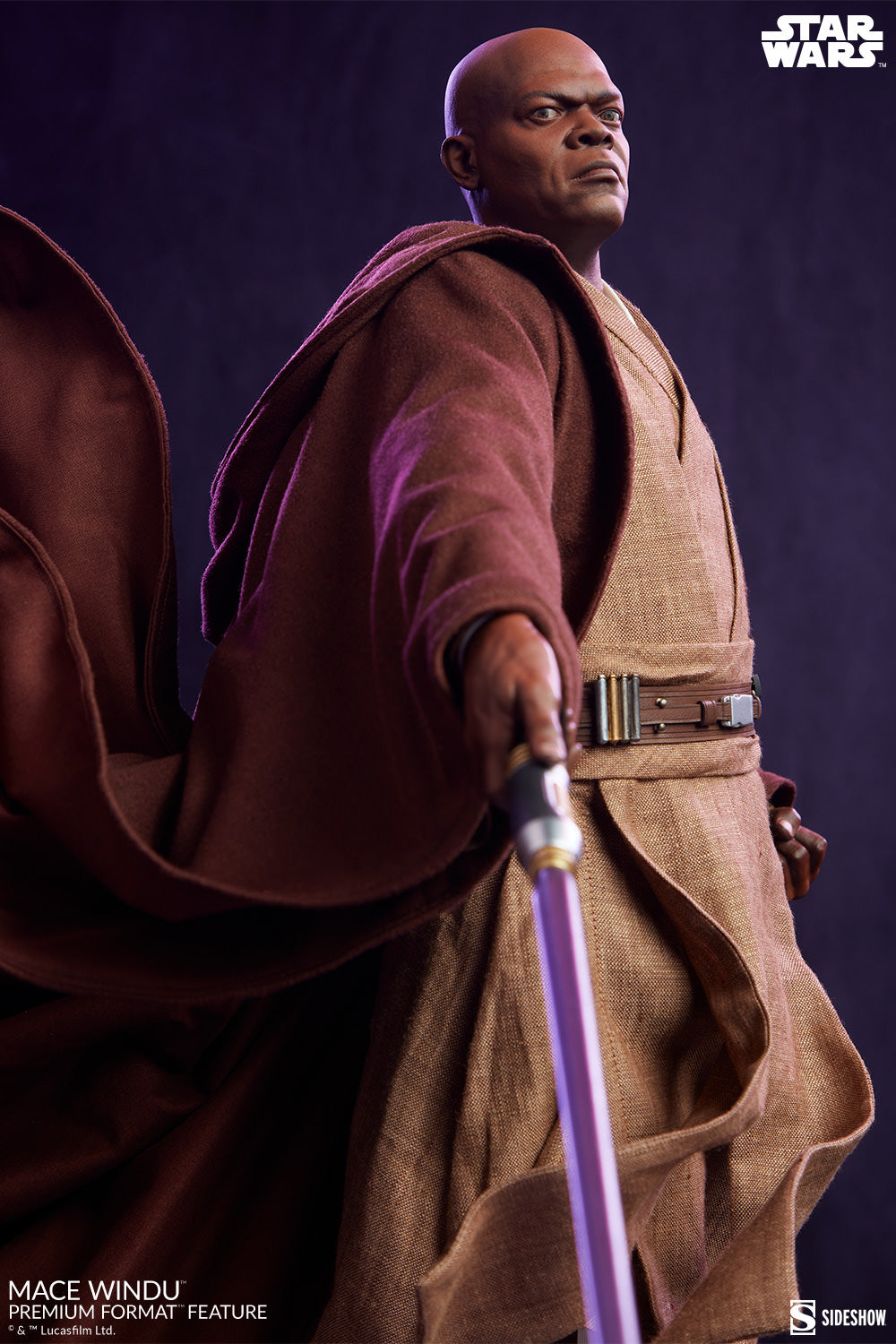 SIDESHOW - Star Wars: Revenge of the Sith - Mace Windu Premium 1:4 Scale Statue