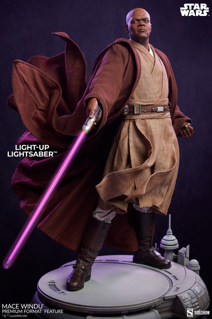 SIDESHOW - Star Wars: Revenge of the Sith - Mace Windu Premium 1:4 Scale Statue