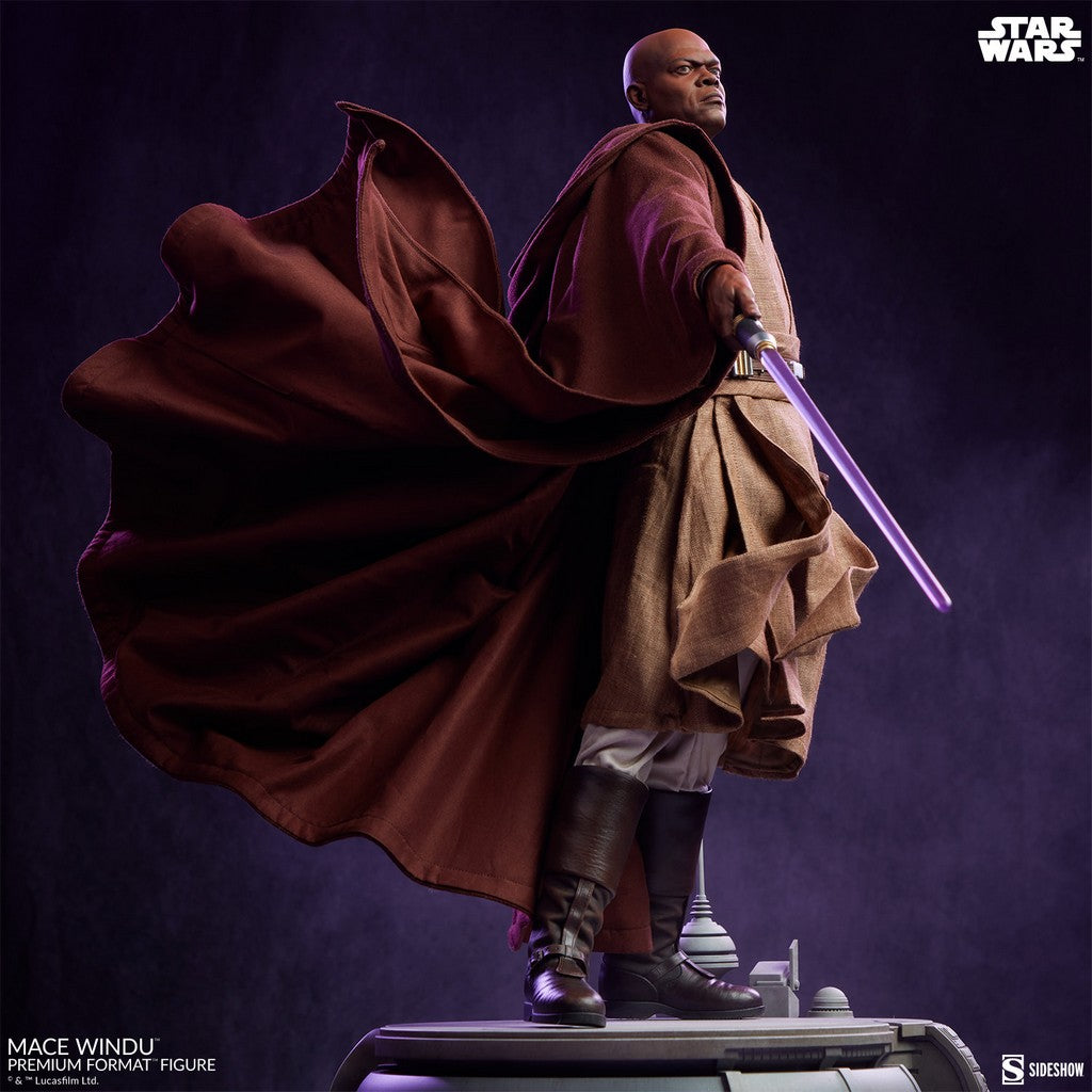 SIDESHOW - Star Wars: Revenge of the Sith - Mace Windu Premium 1:4 Scale Statue