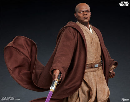 SIDESHOW - Star Wars: Revenge of the Sith - Mace Windu Premium 1:4 Scale Statue