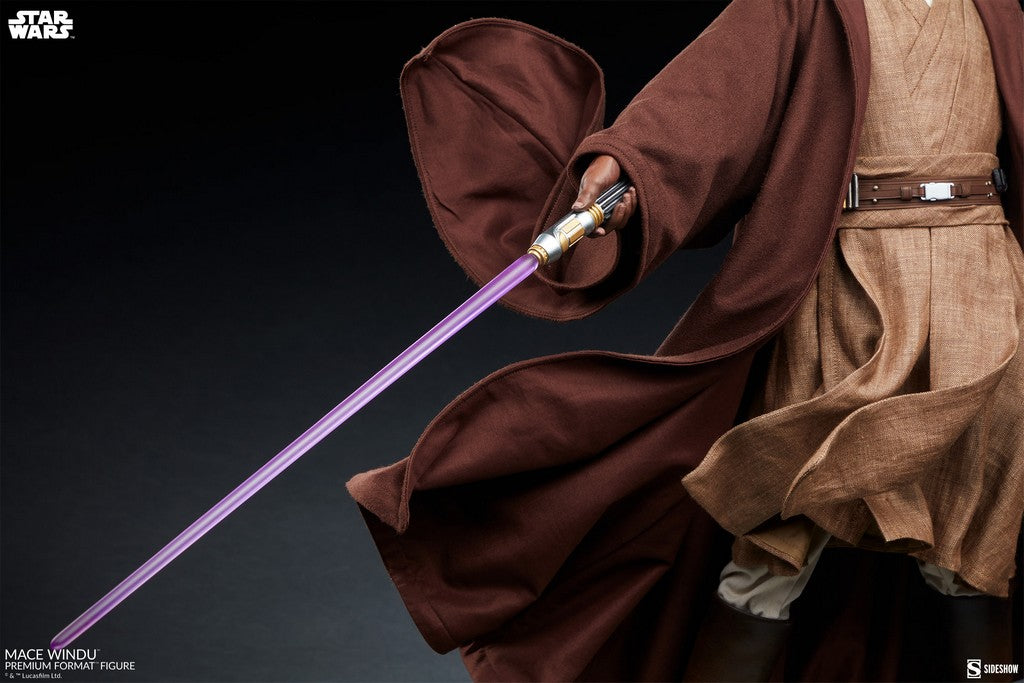 SIDESHOW - Star Wars: Revenge of the Sith - Mace Windu Premium 1:4 Scale Statue