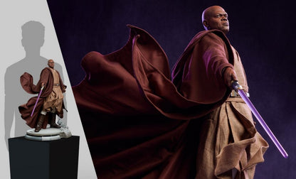 SIDESHOW - Star Wars: Revenge of the Sith - Mace Windu Premium 1:4 Scale Statue