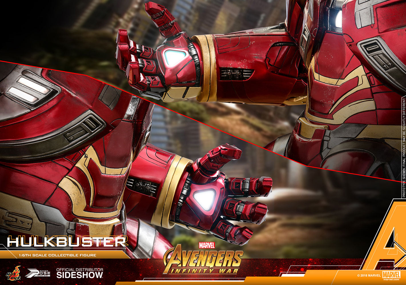 HOT TOYS - Marvel - Avengers Infinity War - Hulkbuster - Power Pose Series 1:6 Action Doll