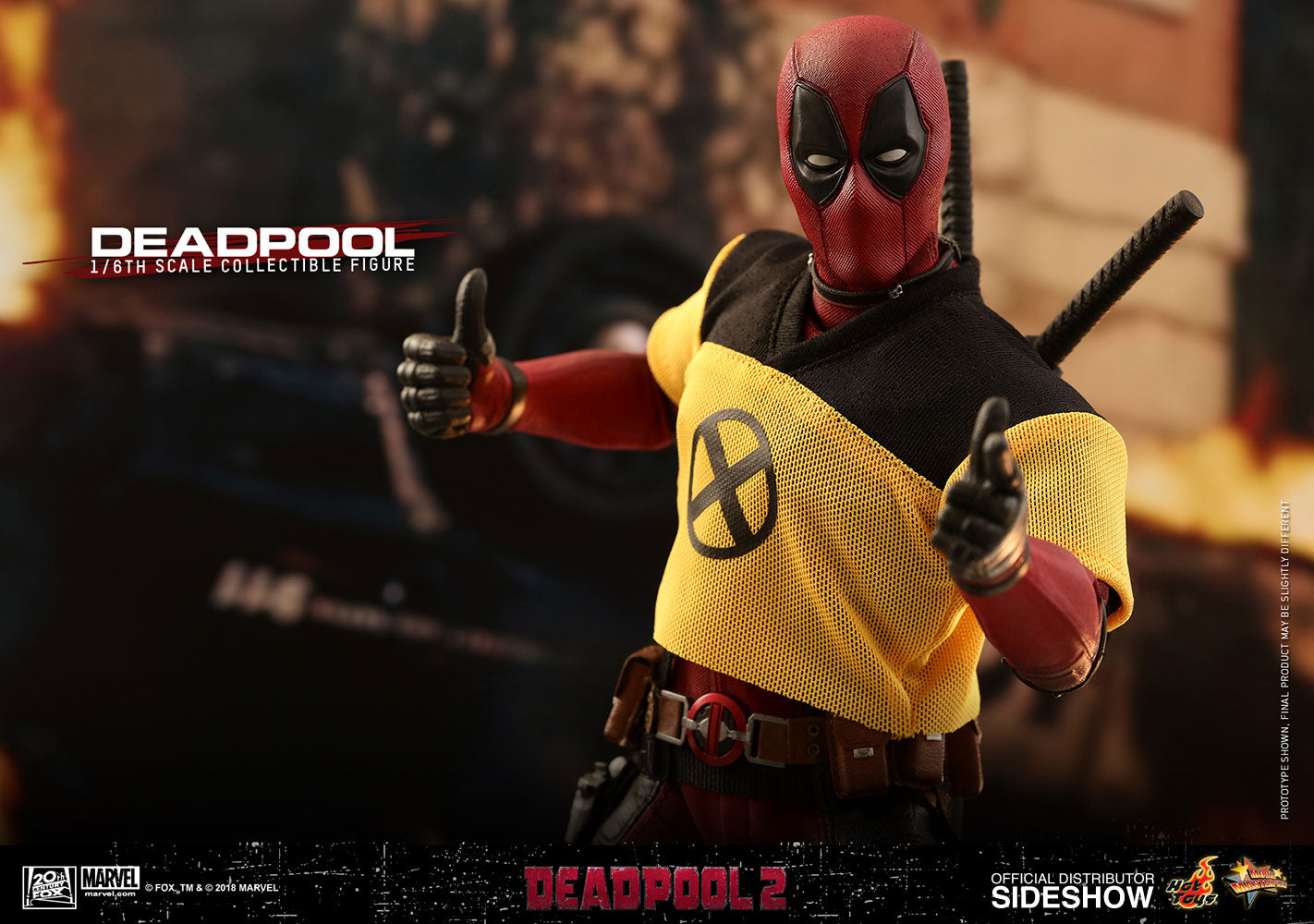 HOT TOYS - Marvel - Deadpool 2 - Deadpool - Movie Masterpiece 1:6 Action Doll