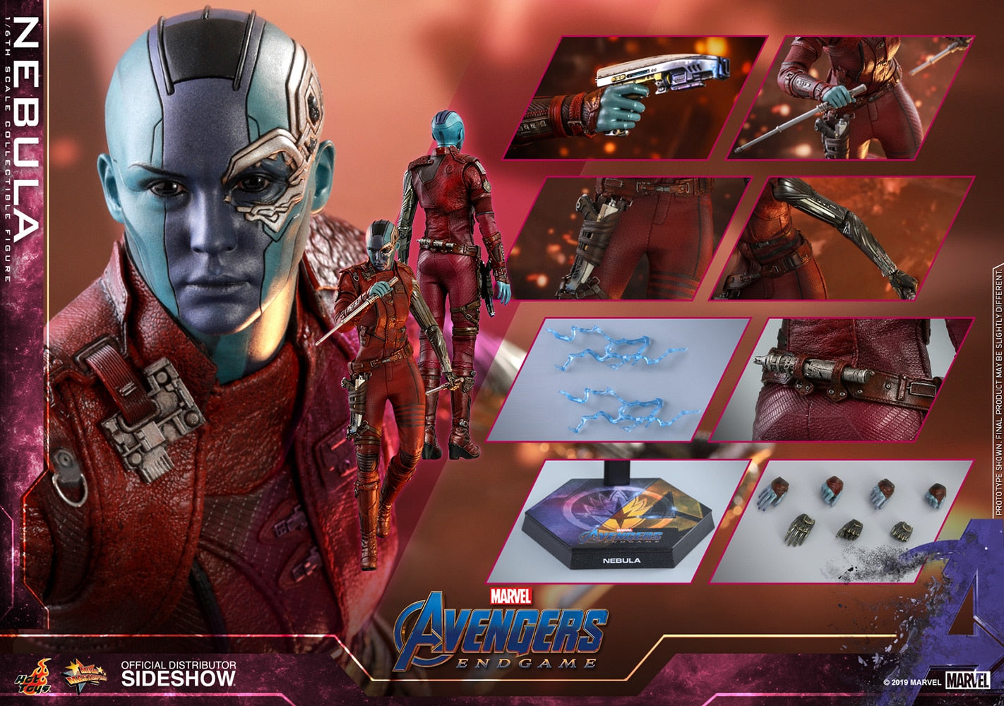 HOT TOYS - Marvel - Avengers Endgame - Nebula - Movie Masterpiece 1:6 Action Doll MMS534