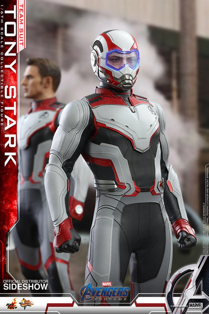 HOT TOYS - Marvel - Avengers Endgame - Team Suit Tony Stark - Movie Masterpiece 1:6 Action Doll MMS537