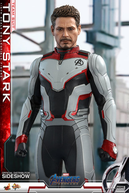 HOT TOYS - Marvel - Avengers Endgame - Team Suit Tony Stark - Movie Masterpiece 1:6 Action Doll MMS537