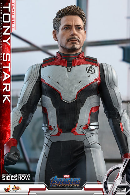 HOT TOYS - Marvel - Avengers Endgame - Team Suit Tony Stark - Movie Masterpiece 1:6 Action Doll MMS537