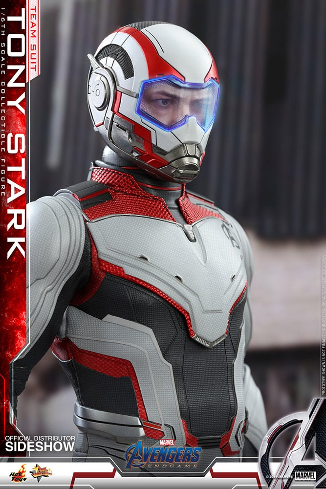 HOT TOYS - Marvel - Avengers Endgame - Team Suit Tony Stark - Movie Masterpiece 1:6 Action Doll MMS537