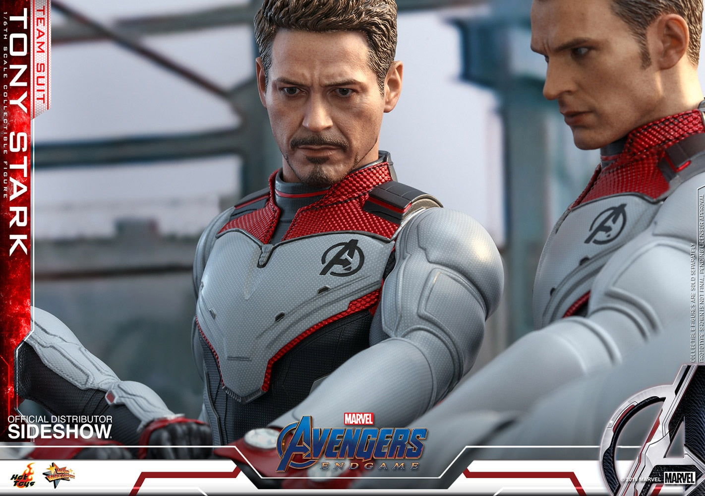 HOT TOYS - Marvel - Avengers Endgame - Team Suit Tony Stark - Movie Masterpiece 1:6 Action Doll MMS537