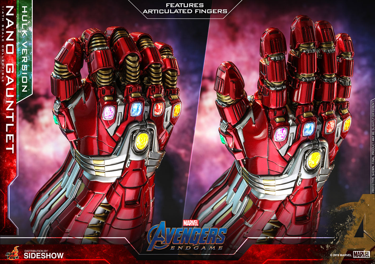 HOT TOYS - Marvel - Avengers Endgame - Hulk Ver Nano Gauntlet 1:4 Scale Replica ACS009