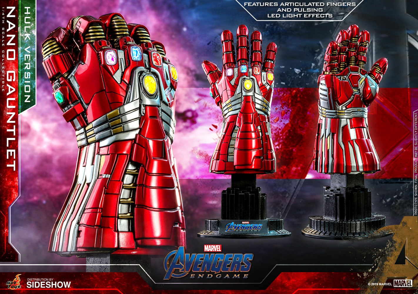 HOT TOYS - Marvel - Avengers Endgame - Hulk Ver Nano Gauntlet 1:4 Scale Replica ACS009