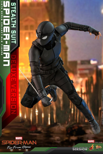 HOT TOYS - Marvel - Spider-Man Far from Home - Stealth Suit Spider-Man DeLuxe- 1:6 Action Doll MMS541